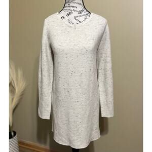 EILEEN FISHER Knit Sweater Dress/Tunic Wool Blend Long Sleeve Sz M Quite Luxury